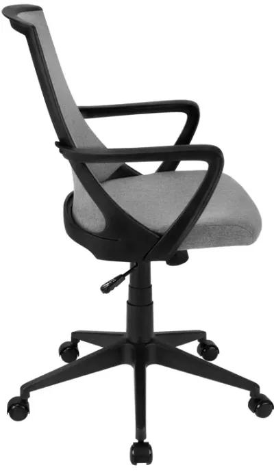 Monarch Specialties I 7297 Office Chair, Adjustable Height, Swivel, Ergonomic, Armrests, Computer Desk, Work, Metal, Mesh, Black, Grey, Contemporary, Modern