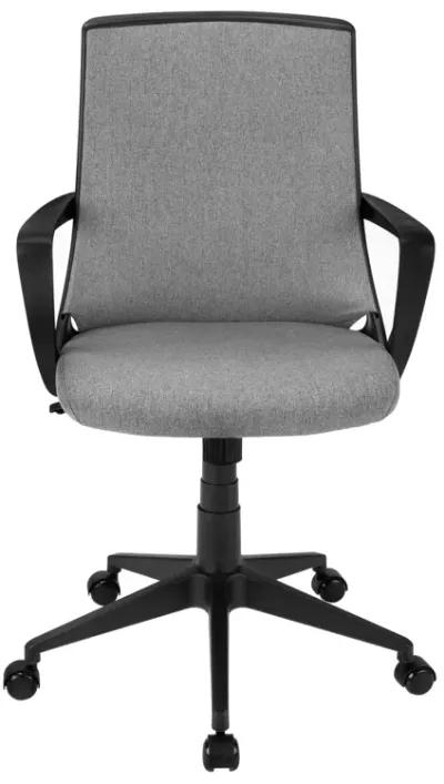 Monarch Specialties I 7297 Office Chair, Adjustable Height, Swivel, Ergonomic, Armrests, Computer Desk, Work, Metal, Mesh, Black, Grey, Contemporary, Modern