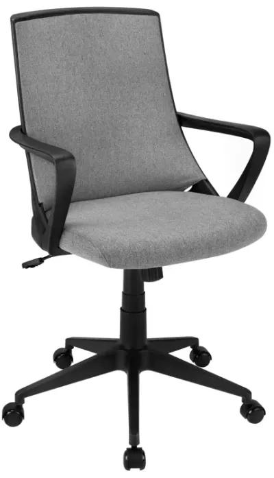 Monarch Specialties I 7297 Office Chair, Adjustable Height, Swivel, Ergonomic, Armrests, Computer Desk, Work, Metal, Mesh, Black, Grey, Contemporary, Modern