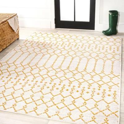 Ourika Moroccan Geometric Textured Weave Indoor/Outdoor Runner Rug