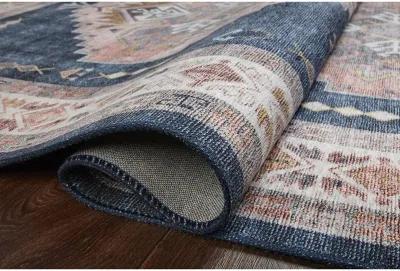 Heidi HEI03 Denim/Blush 3'6" x 5'6" Rug by Loloi II