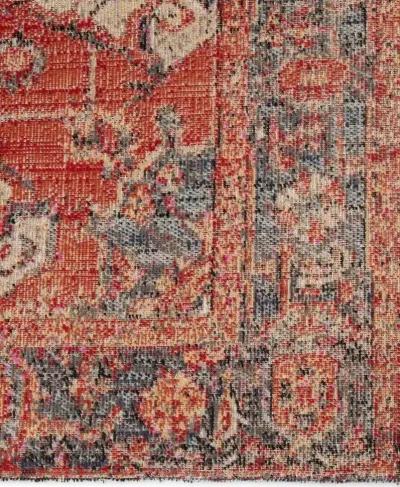 Polaris Leighton Red 2'8" x 10' Runner Rug