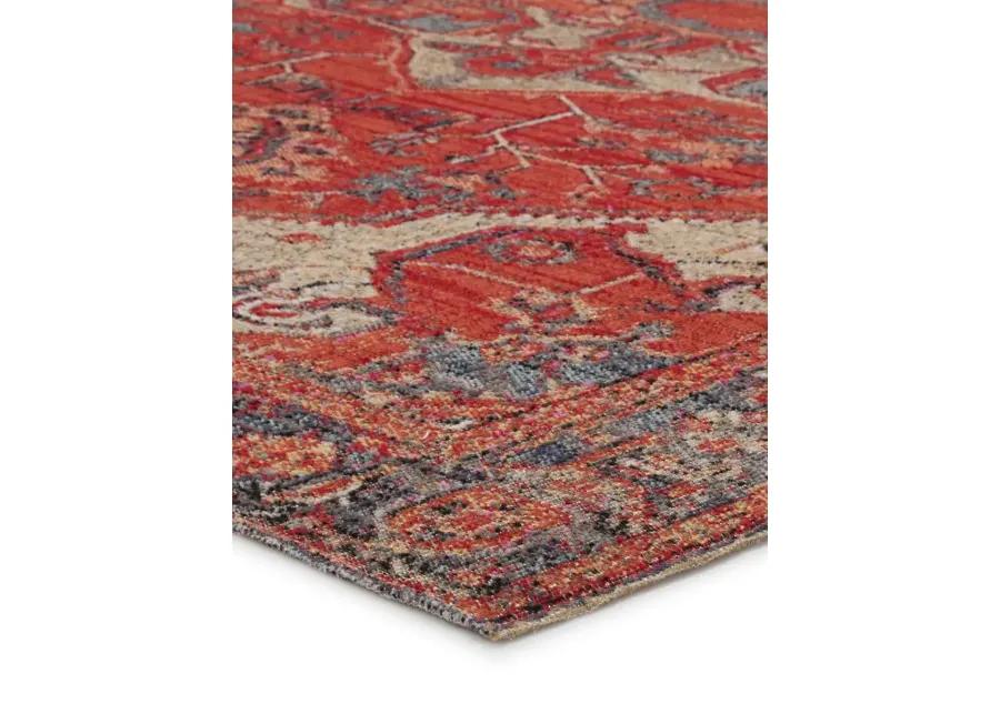 Polaris Leighton Red 2'8" x 10' Runner Rug