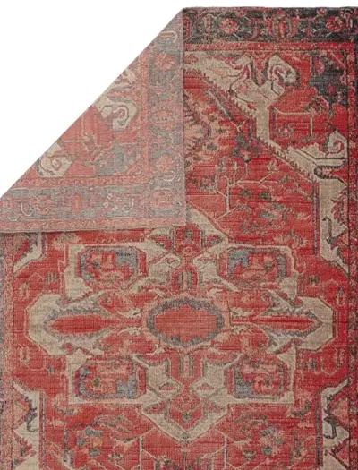 Polaris Leighton Red 2'8" x 10' Runner Rug