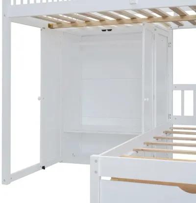 Merax Bunk Bed with Storage Staircase