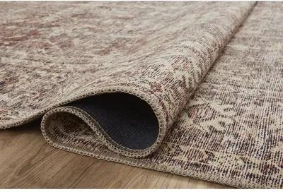 Georgie GER06 Bordeaux/Antique 5' x 7'6" Rug by Amber Lewis