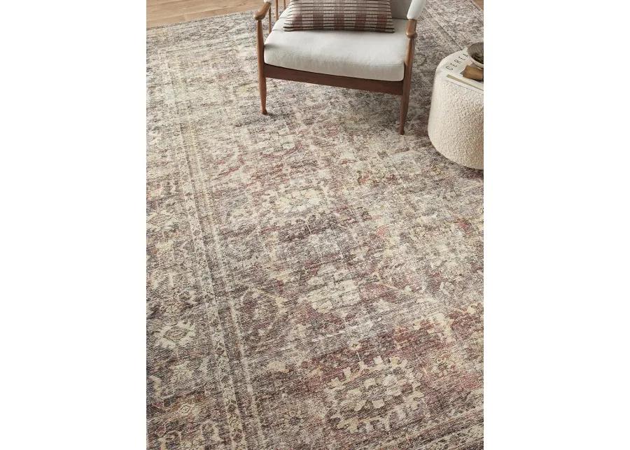 Georgie GER06 Bordeaux/Antique 5' x 7'6" Rug by Amber Lewis