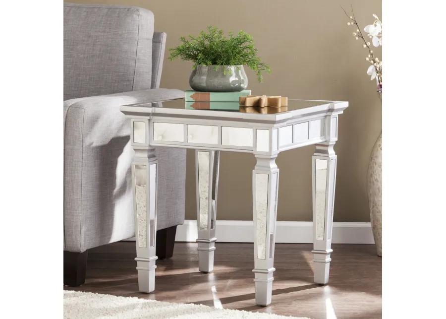 Fareham Mirrored End Table