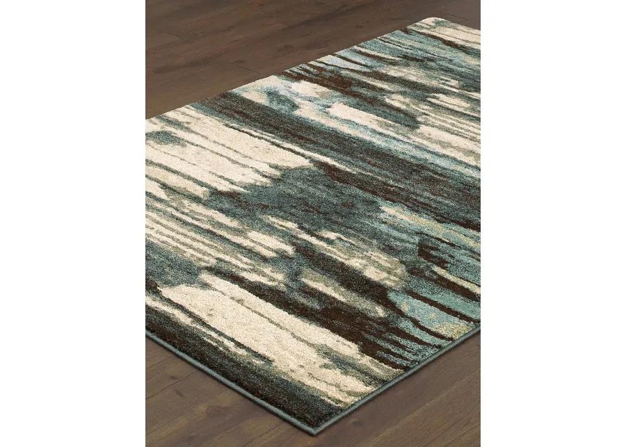 Carson 5'3" x 7'3" Blue Rug