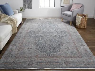 Marquette 3778F Gray/Blue/Red 2'8" x 10' Rug