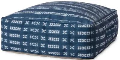 Poufs PF0008 Indigo / Ivory 24"W x 24"D x 8"H