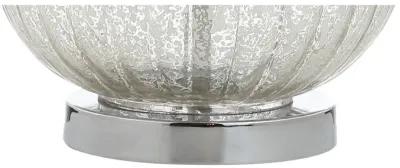 Judith 21" Mercury Glass LED Table Lamp, Silver/Ivory