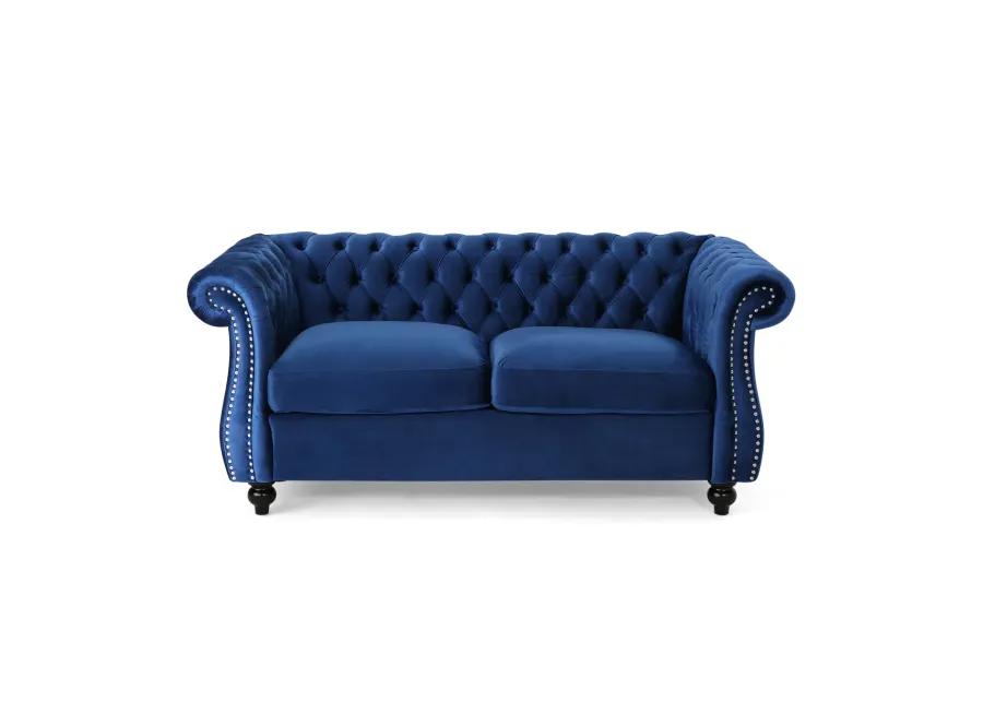 Merax Traditional Chesterfield Loveseat Sofa