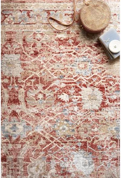 Claire CLE01 Red/Ivory 7'10" x 10'2" Rug