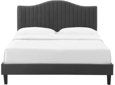 Modway - Juniper Channel Tufted Performance Velvet Full Platform Bed