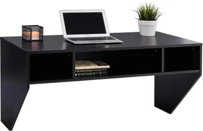 Contemporary Space Saver Floating Style Laptop Desk in Black