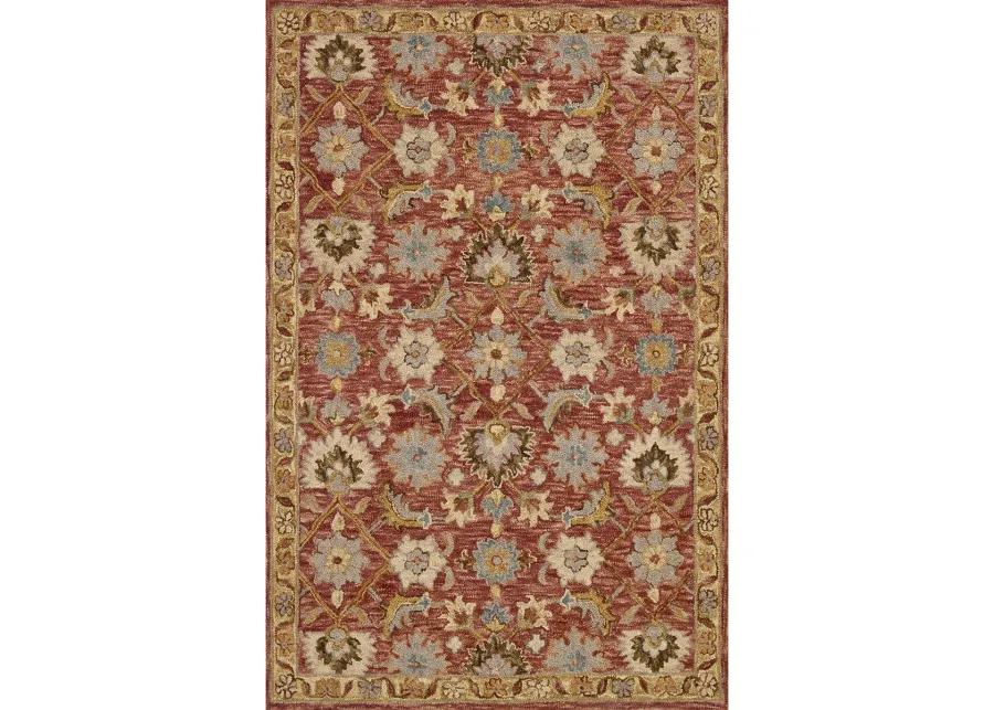 Victoria VK09 Terracotta/Gold 7'9" x 9'9" Rug