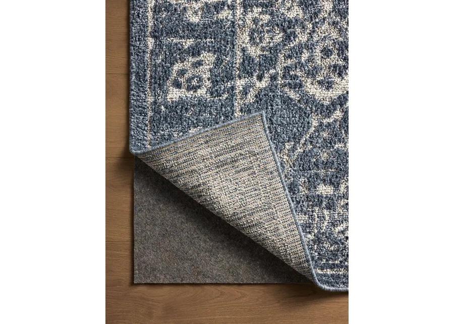 Gigi Navy/Stone 2'7" x 7'6" Runner Rug by Magnolia Home by Joanna Gaines x Loloi