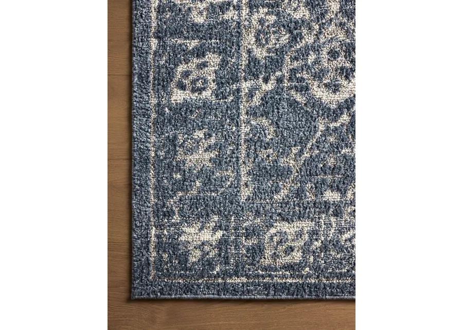 Gigi Navy/Stone 2'7" x 7'6" Runner Rug by Magnolia Home by Joanna Gaines x Loloi