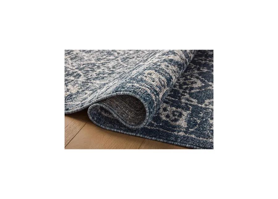 Gigi Navy/Stone 2'7" x 7'6" Runner Rug by Magnolia Home by Joanna Gaines x Loloi