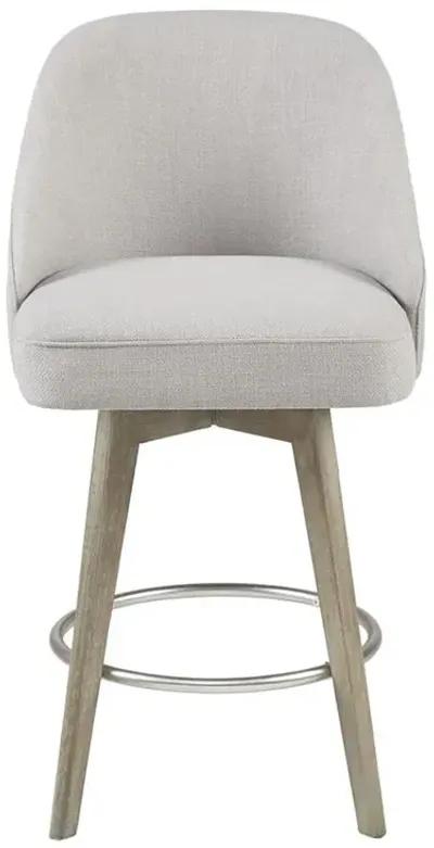 Belen Kox Reclaimed Grey Swivel Counter Stool, Belen Kox