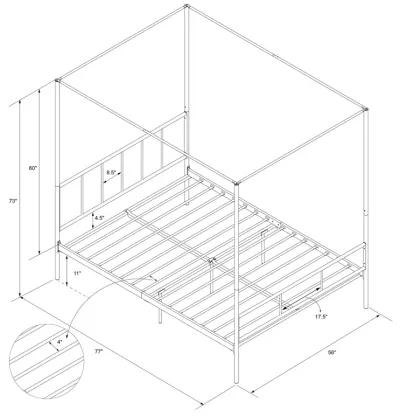 Novogratz Marion Canopy Bed