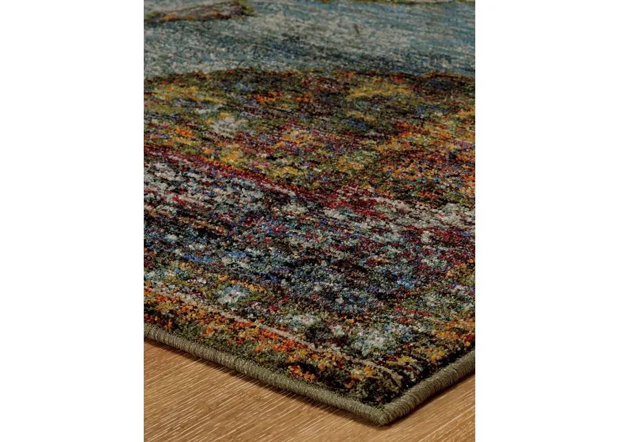 Andorra 1'10" x 3'2" Blue Rug