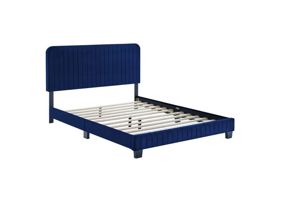 Modway - Celine Channel Tufted Performance Velvet Queen Platform Bed