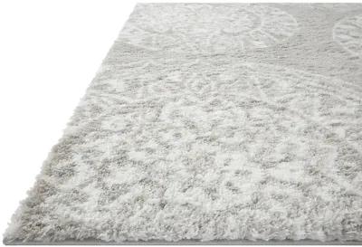 Bliss BLS06 Grey/White 5'3" x 7'6" Rug