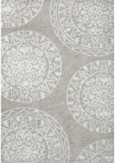 Bliss BLS06 Grey/White 5'3" x 7'6" Rug