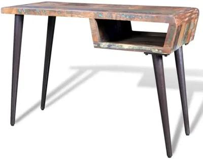 Reclaimed Wood Desk with Iron Legs, 241138