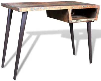 Reclaimed Wood Desk with Iron Legs, 241138