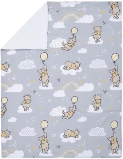 Lambs & Ivy Hunny Bear Pooh Baby Blanket - Gray, Animals, Disney, Bear