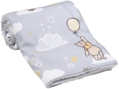 Lambs & Ivy Hunny Bear Pooh Baby Blanket - Gray, Animals, Disney, Bear