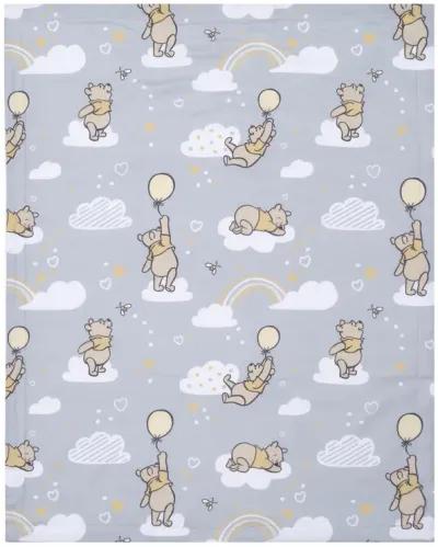 Lambs & Ivy Hunny Bear Pooh Baby Blanket - Gray, Animals, Disney, Bear