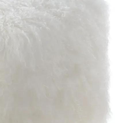 Belen Kox Luxurious Tibetan Sheep Fur Pouf, Belen Kox