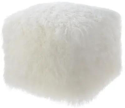 Belen Kox Luxurious Tibetan Sheep Fur Pouf, Belen Kox