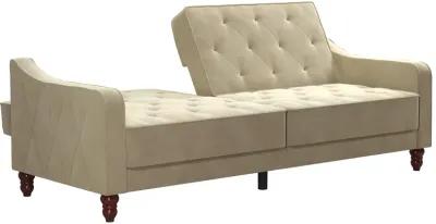 Vintage Tufted Split Back Futon