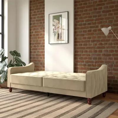 Vintage Tufted Split Back Futon