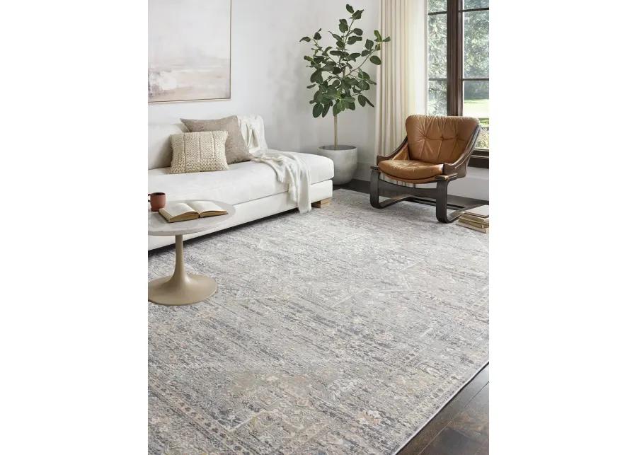 Lucia LUC01 Grey/Sunset 7'9" x 10'6" Rug