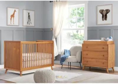 Oxford Baby Dawson 3 In 1 Convertible Crib Honey Brown