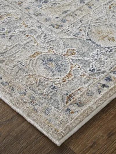 Pasha 39M5F 6'7" x 9'6" Ivory/Taupe/Blue Rug