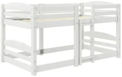 DHP Birley Low Wood Twin over Twin Bunk Bed for Kids