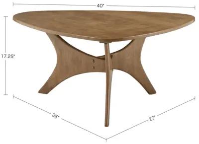 Blaze Triangle Wood Coffee Table