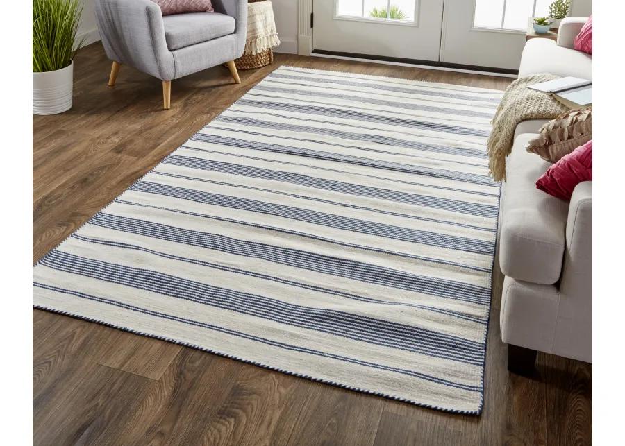 Duprine 0560F White/Ivory/Blue 4' x 6' Rug