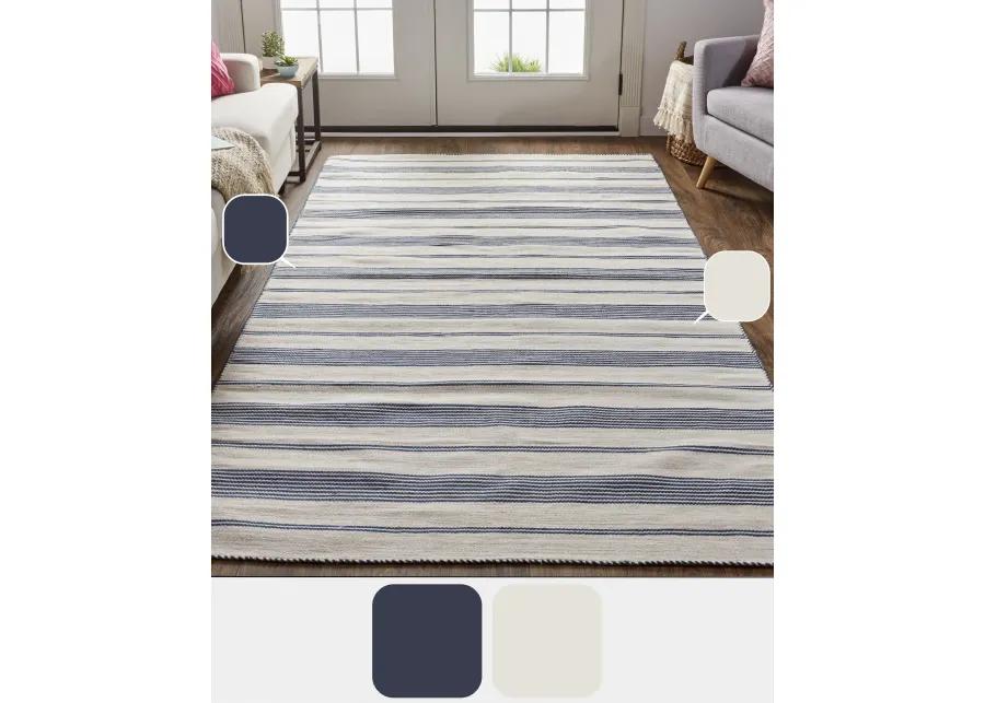 Duprine 0560F White/Ivory/Blue 4' x 6' Rug