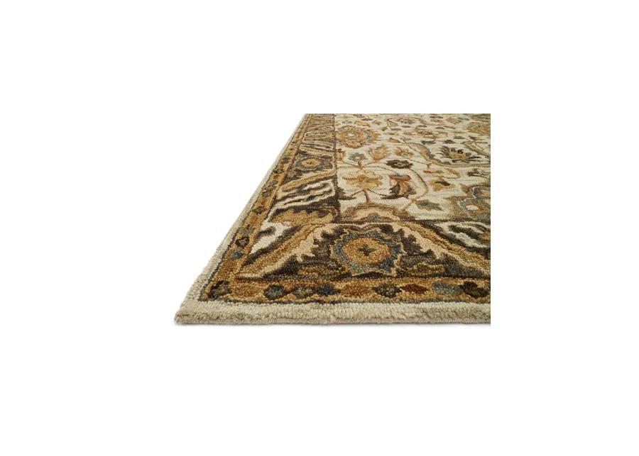 Victoria VK02 Ivory/Dk Taupe 5' x 7'6" Rug