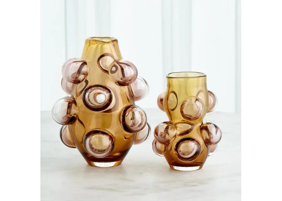 Bubbled Vase-Brown Large