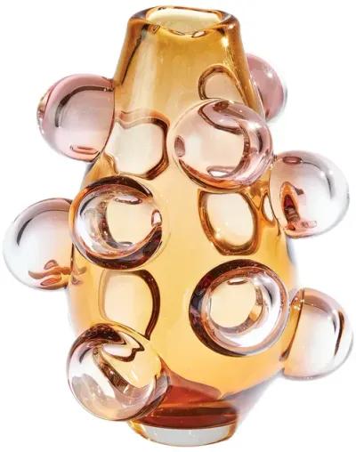 Bubbled Vase-Brown Large