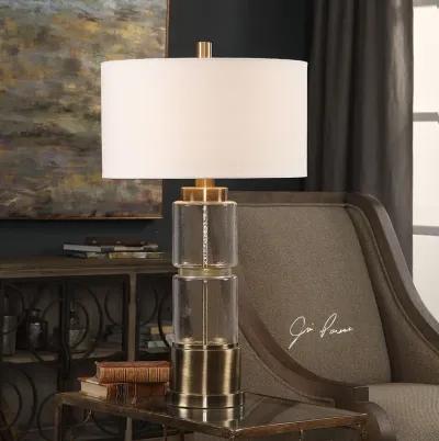 Uttermost Vaiga Glass Column Lamp